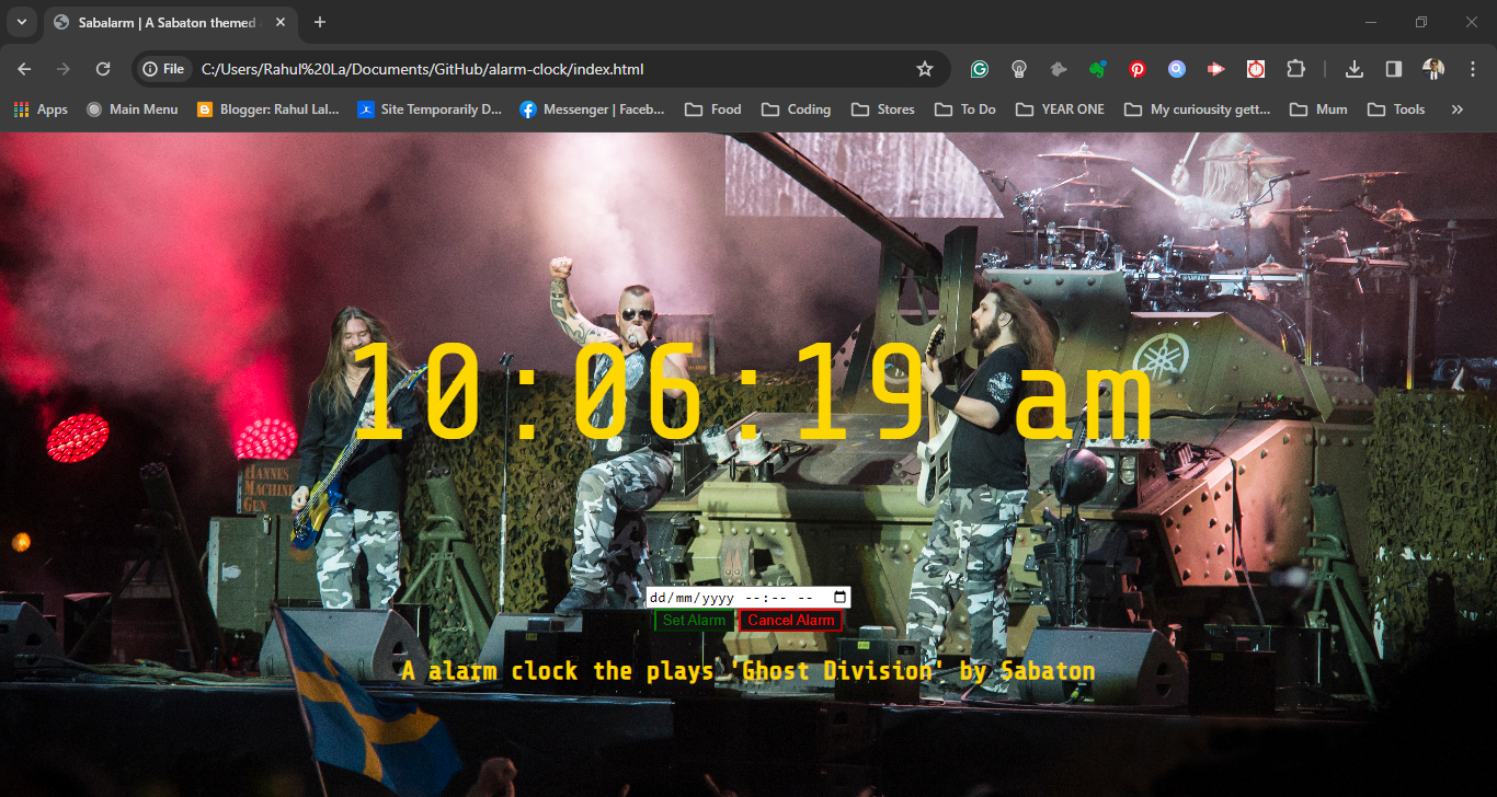 Sabalarm Desktop